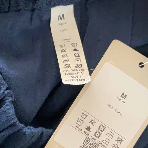 Halara High Waisted Plicated Side Pocket Wide Leg Flowy Palazzo Cotton Pants - Picture 5 of 8